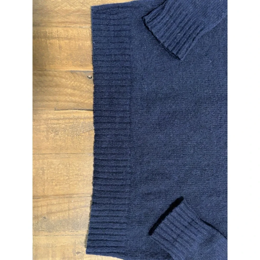 Vintage Robert Bruce Sweater Mens Large Blue Crewneck Made in USA Wool Blend - Picture 5 of 8